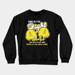 this is my appendix cancer fight shirt Crewneck Sweatshirt